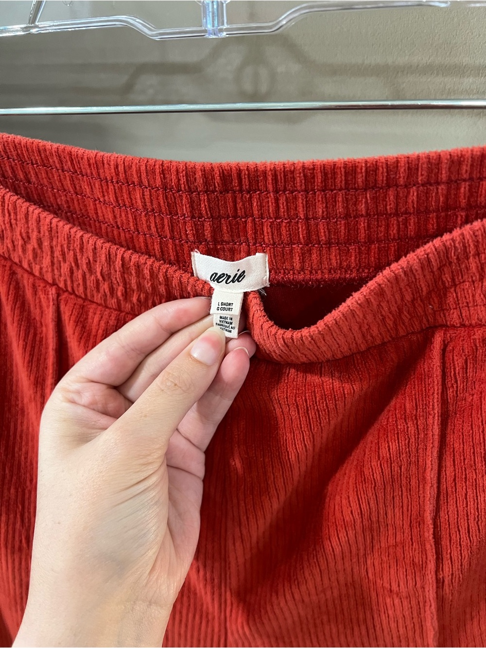 Aerie Orange Corduroy Flare Leggings - Picture 2 of 3